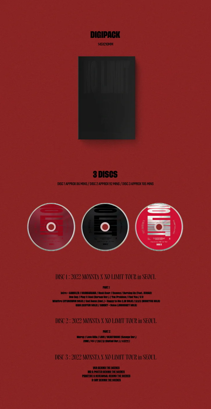 MONSTA X - 2022 MONSTA X [NO LIMIT] TOUR IN SEOUL Blu-ray - Image 4