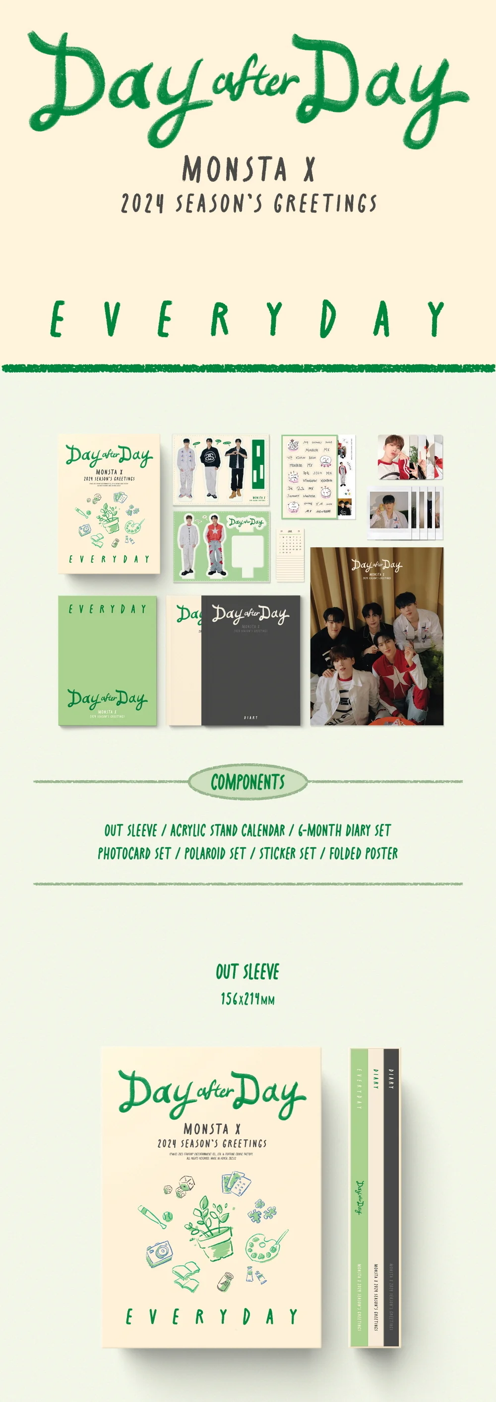 MONSTA X - 2024 SEASON'S GREETINGS [Day after Day] EVERYDAY ver. - Image 3