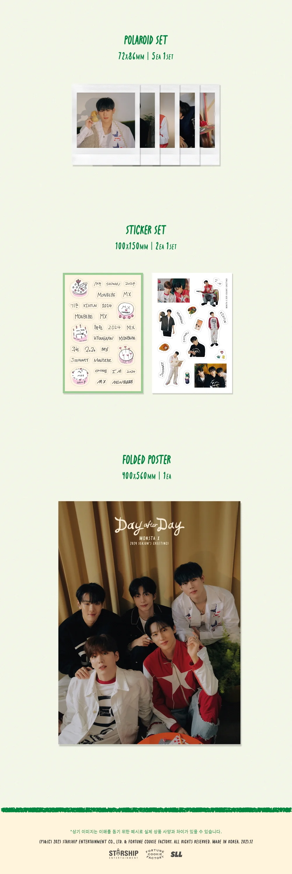 MONSTA X - 2024 SEASON'S GREETINGS [Day after Day] EVERYDAY ver. - Image 6