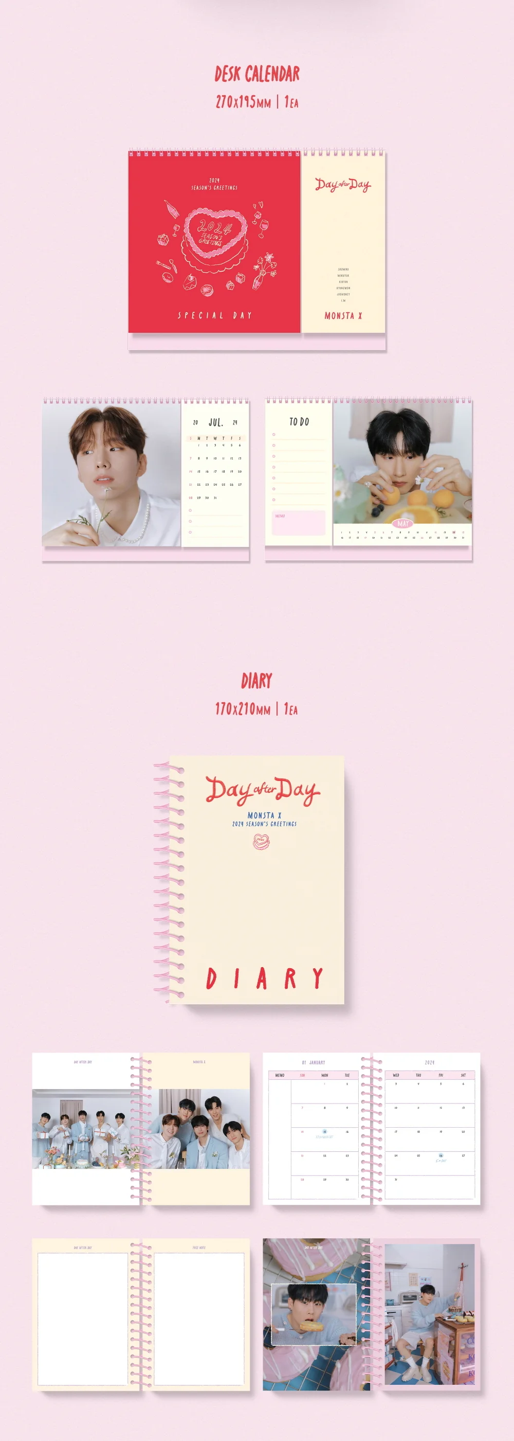 MONSTA X - 2024 SEASON'S GREETINGS [Day after Day] SPECIAL DAY ver. - Image 4