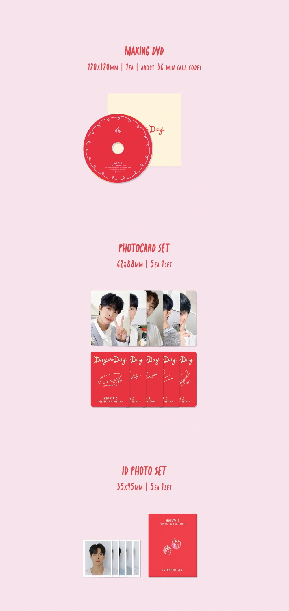 MONSTA X - 2024 SEASON'S GREETINGS [Day after Day] SPECIAL DAY ver. - Image 5