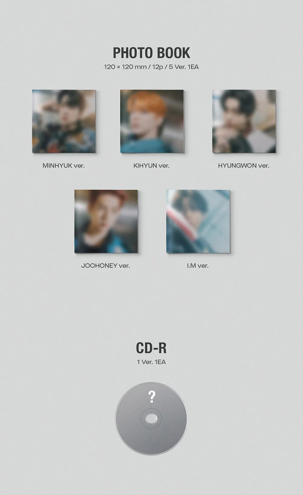 MONSTA X - NO LIMIT [Jewel ver.] (10th Mini Album) Album+Extra Photocards Set - Image 3