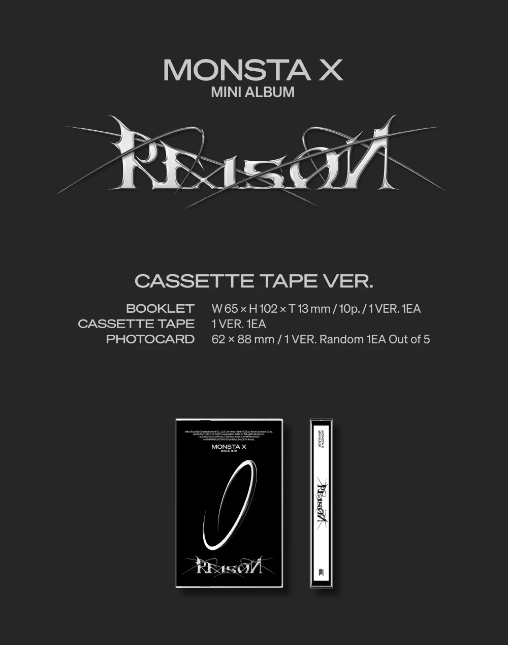 MONSTA X - REASON Cassette Tape ver. - Image 2