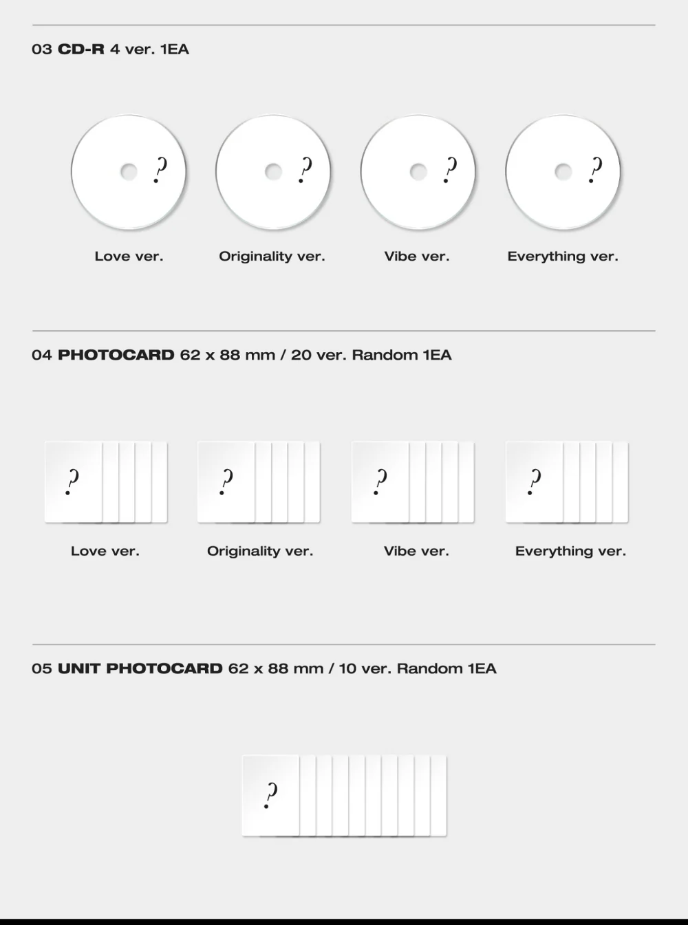 MONSTA X - SHAPE of LOVE 11th Mini Album+Extra Photocards Set - Image 4