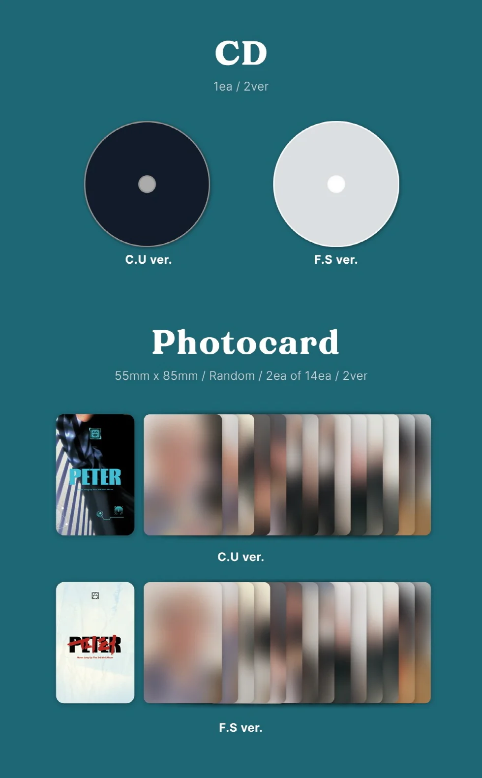 Moon Jong Up - 3rd Mini Album Peter CD - Image 3