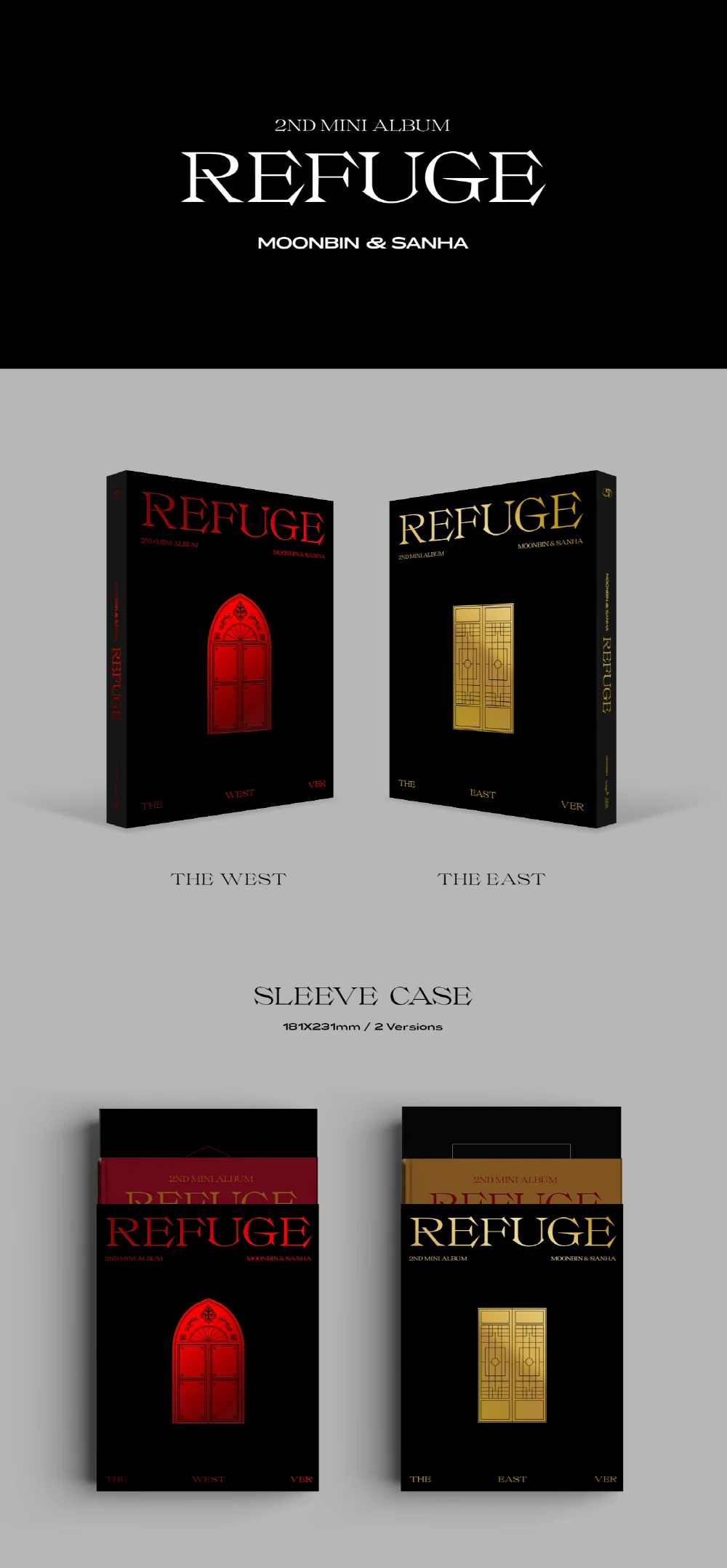 MOONBIN & SANHA ASTRO - REFUGE (2nd Mini Album) Album+Free Gift - Image 2
