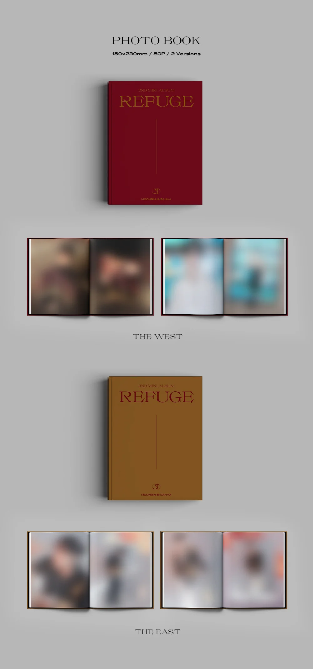 MOONBIN & SANHA ASTRO - REFUGE (2nd Mini Album) Album+Free Gift - Image 3