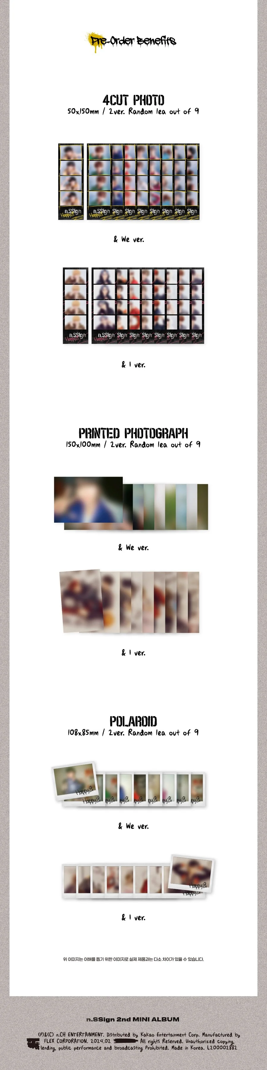 n.SSign - 2nd Mini Album Happy & CD+Pre-Order Benefit - Image 5