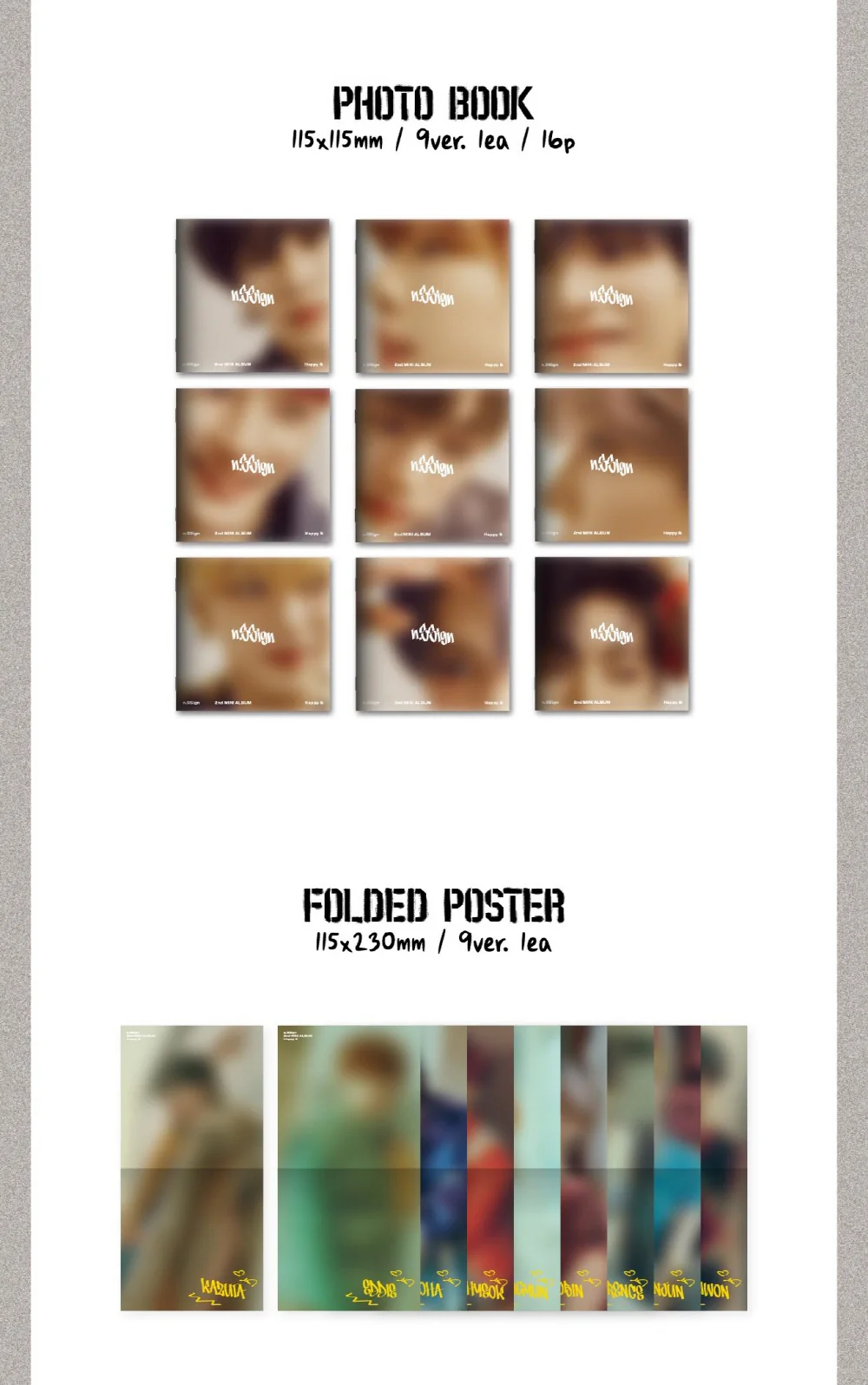 n.SSign - 2nd Mini Album Happy & [Digipack ver.] - Image 3