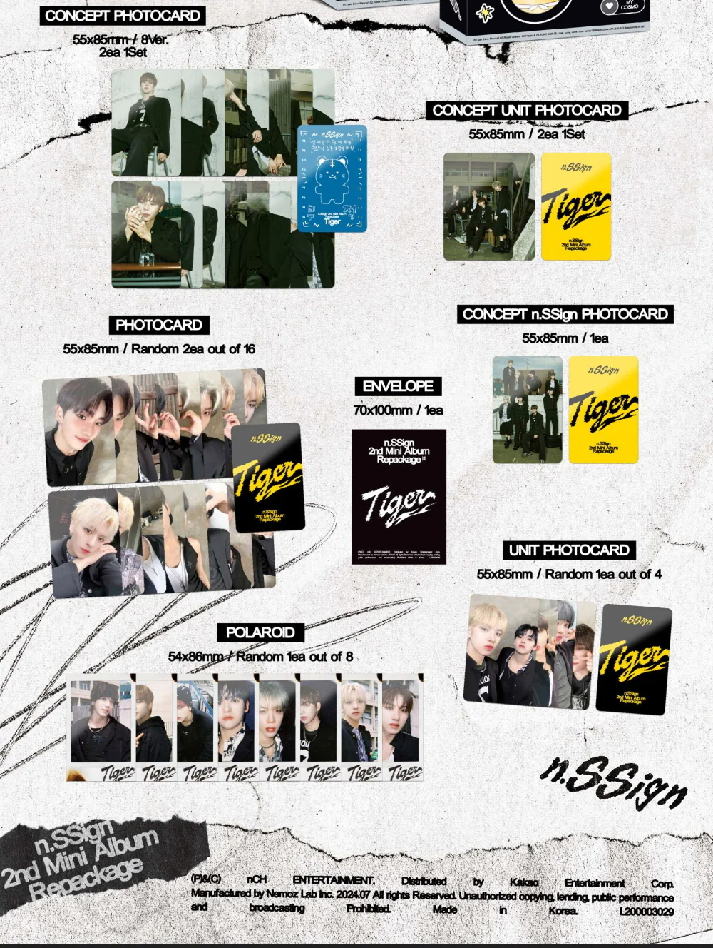 n.SSign - 2nd Mini Album Repackage Tiger [NFC Keyring ver.] - Image 3