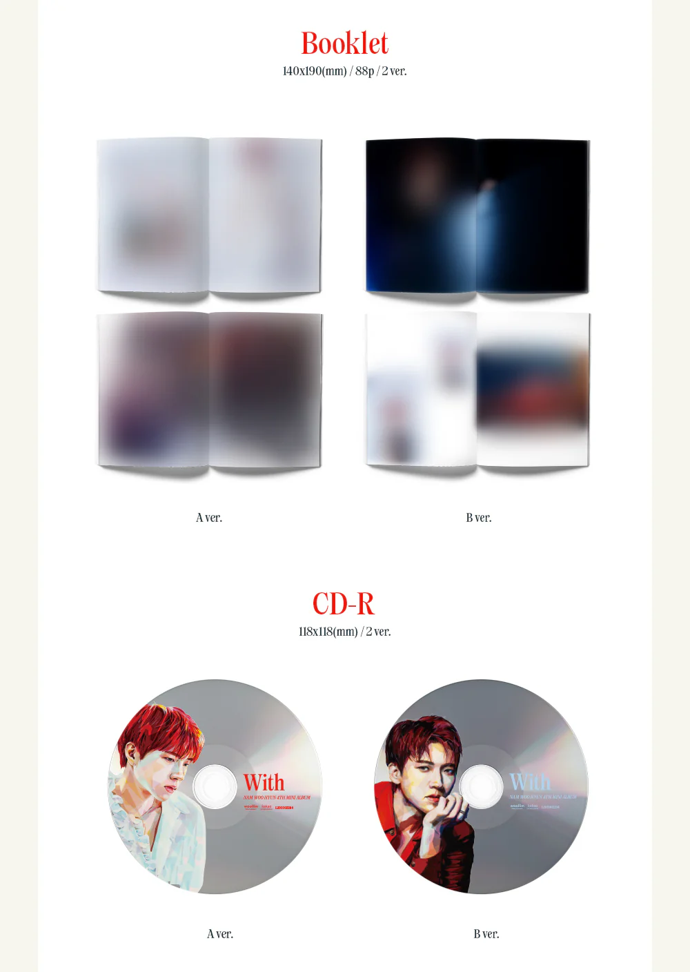 NAM WOO HYUN INFINITE - 4th Mini Album With Random version - Image 3