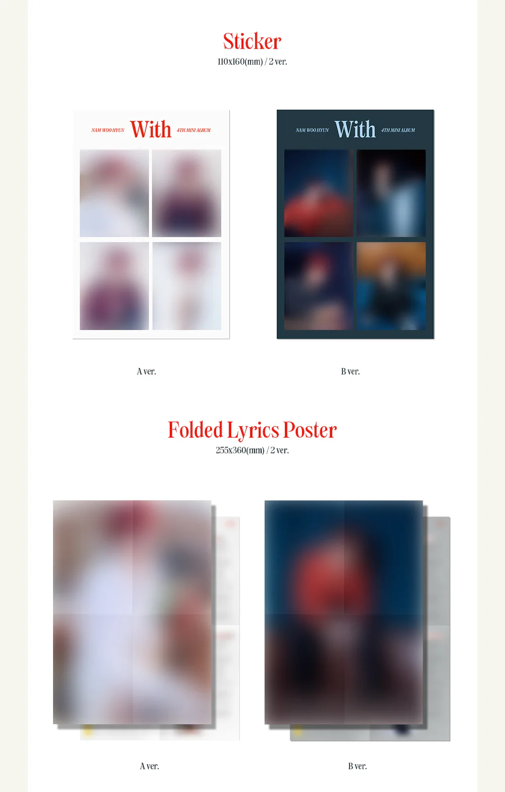 NAM WOO HYUN INFINITE - 4th Mini Album With Random version - Image 5