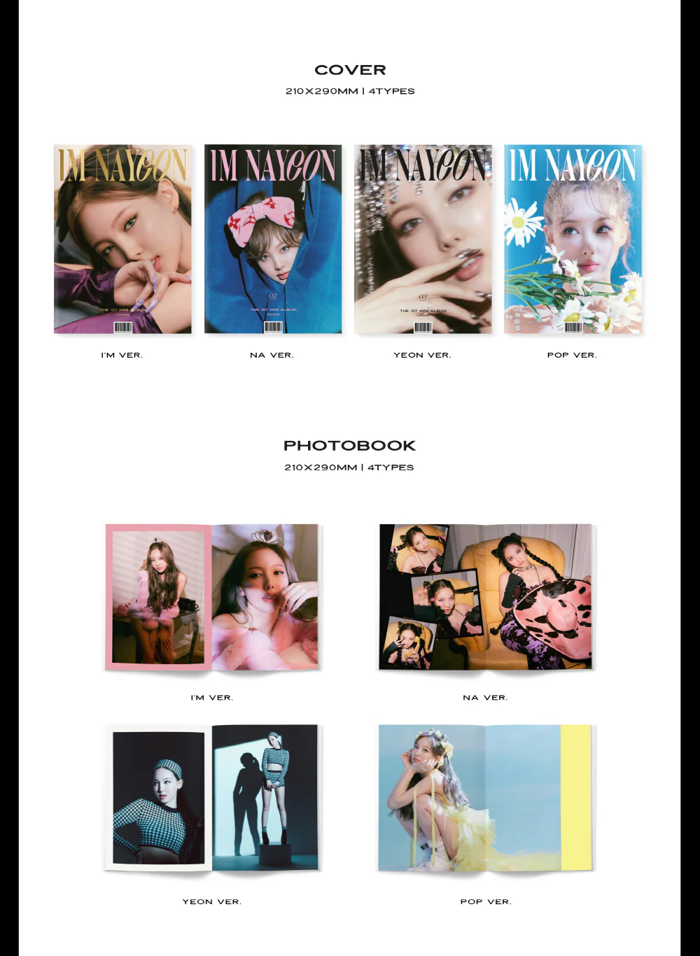 NAYEON TWICE - IM NAYEON [4 ver. SET] 4Album+Free Gift - Image 2