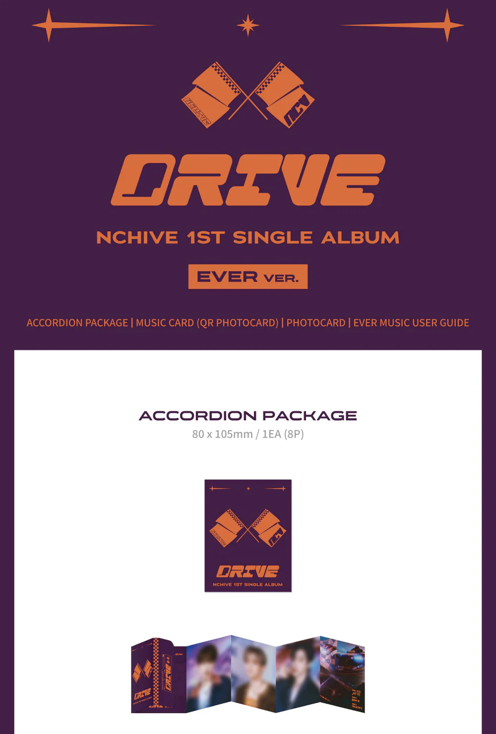 NCHIVE - 1st Single Album Drive [EVER MUSIC ALBUM Ver.] - Image 2