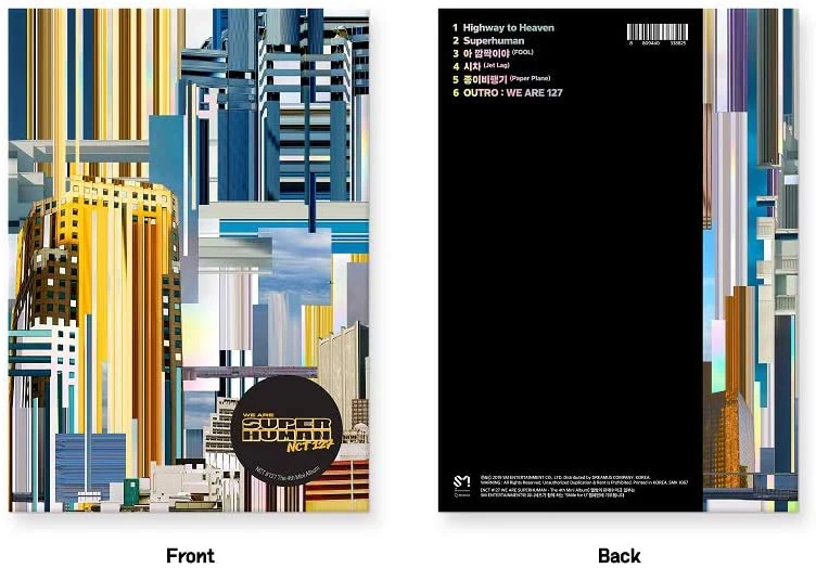 NCT 127 - 4th Mini Album NCT #127 WE ARE SUPERHUMAN [Reissue]  CD + Extra Photocards - Image 3