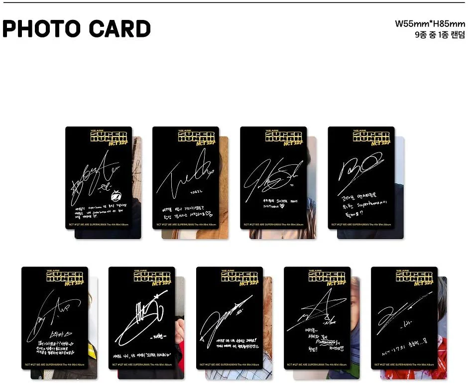 NCT 127 - 4th Mini Album NCT #127 WE ARE SUPERHUMAN [Reissue]  CD + Extra Photocards - Image 5