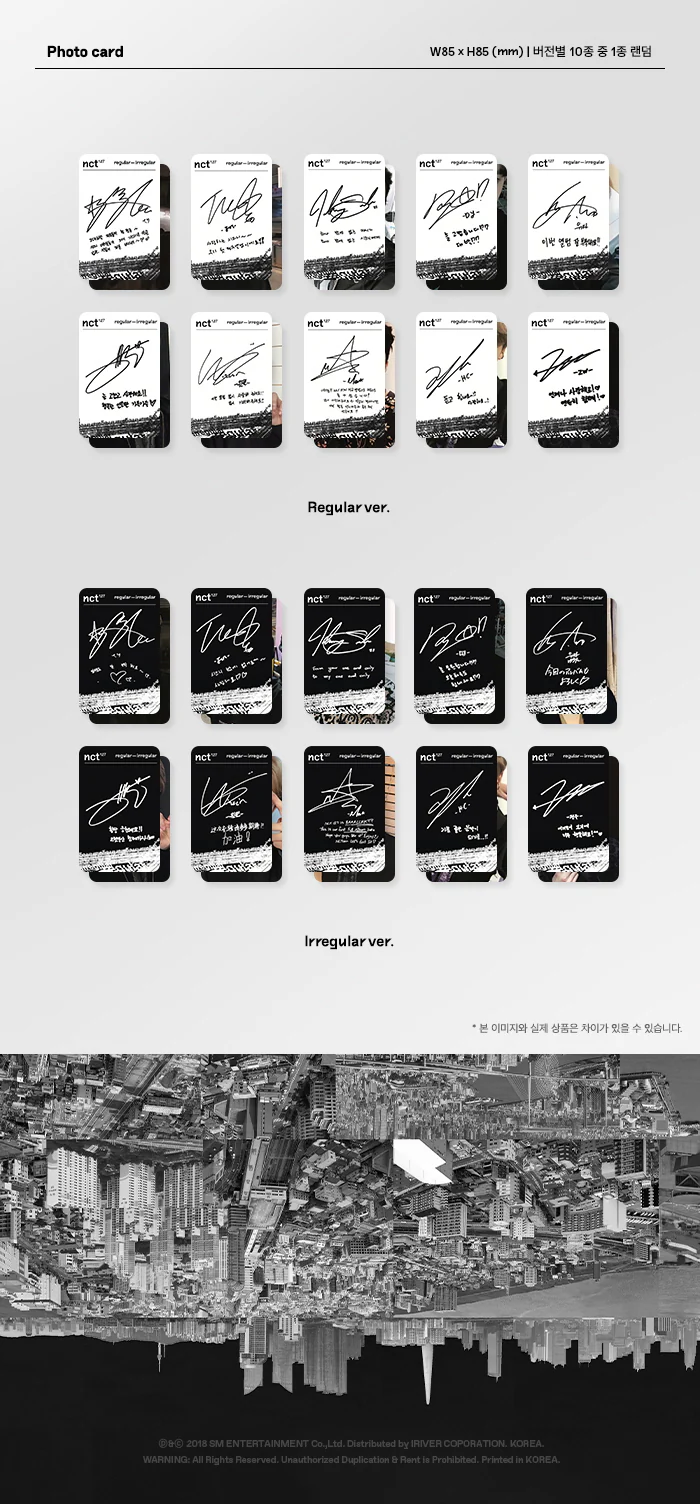 NCT 127 - NCT # 127 REGULAR-IRREGULAR Album+Extra Photocards Set - Image 6