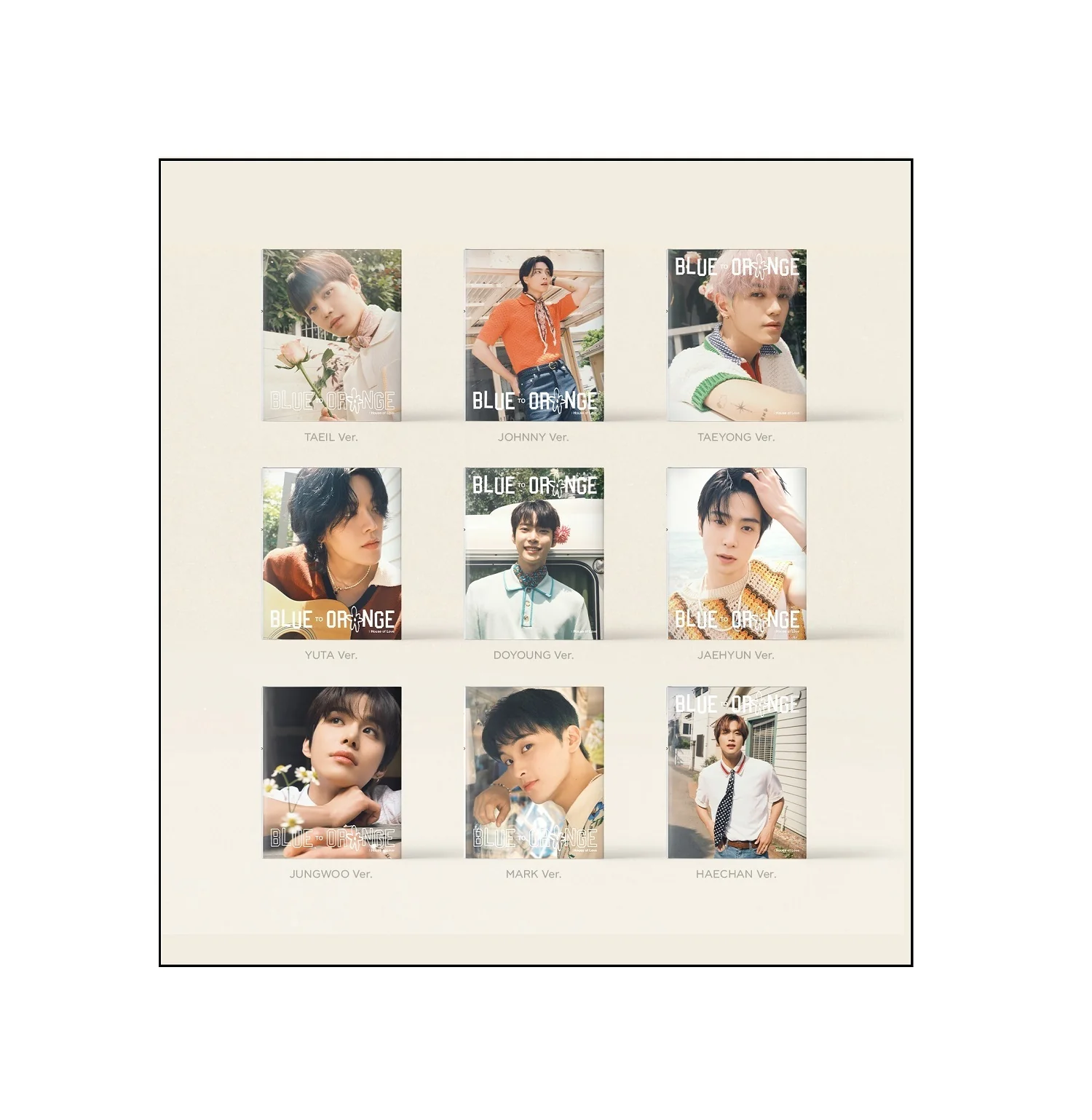 NCT 127 PHOTOBOOK BLUE TO ORANGE : House of Love + Free Gift