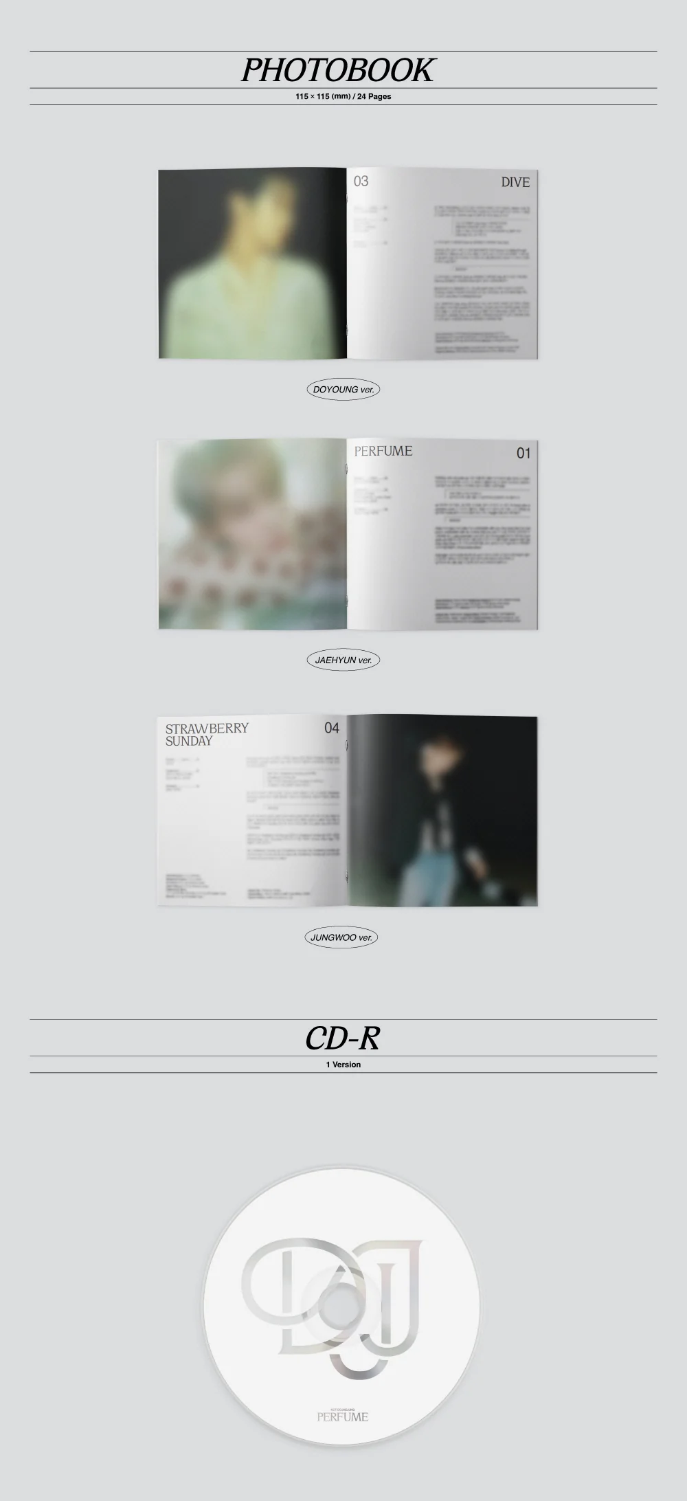 NCT DOJAEJUNG - Perfume [Digipack Ver.] Album+Free Gift - Image 3