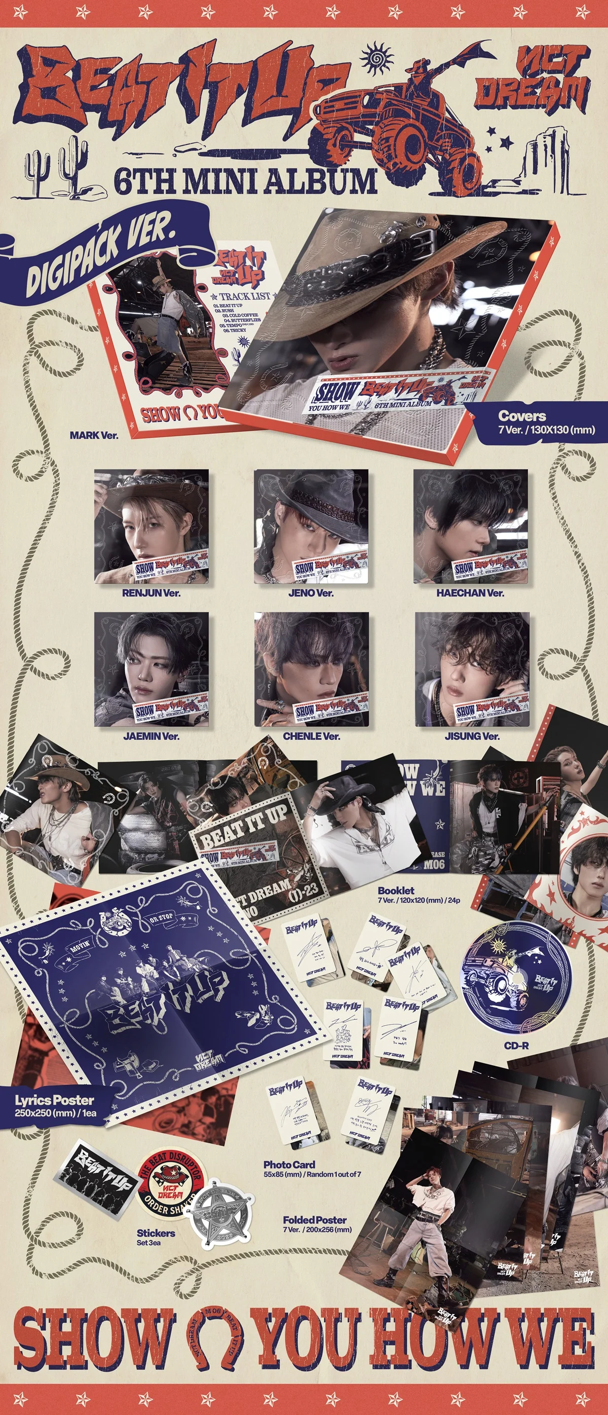 Nct Dream - 6th Mini Album Beat It Up Digipack version CD - Image 2