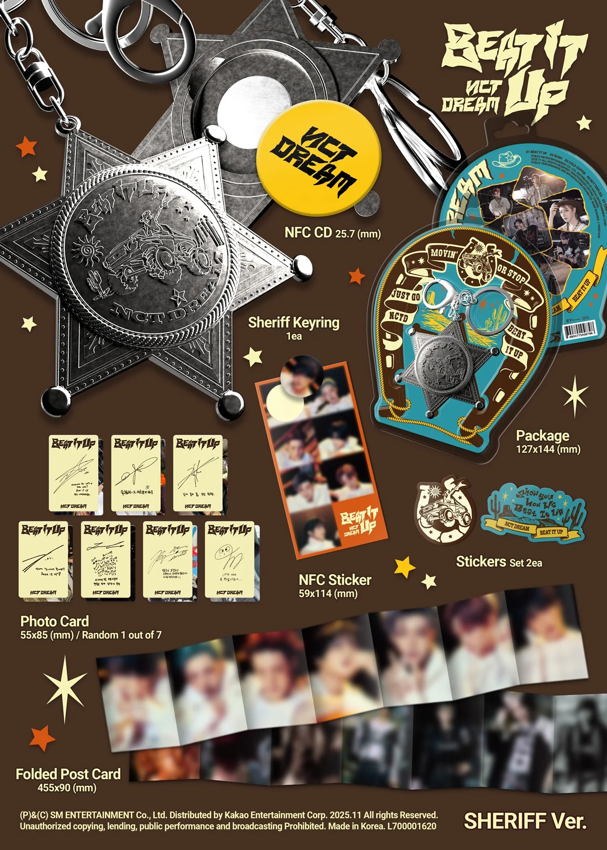 Nct Dream - 6th Mini Album Beat It Up Sheriff version Smart Album - Image 2