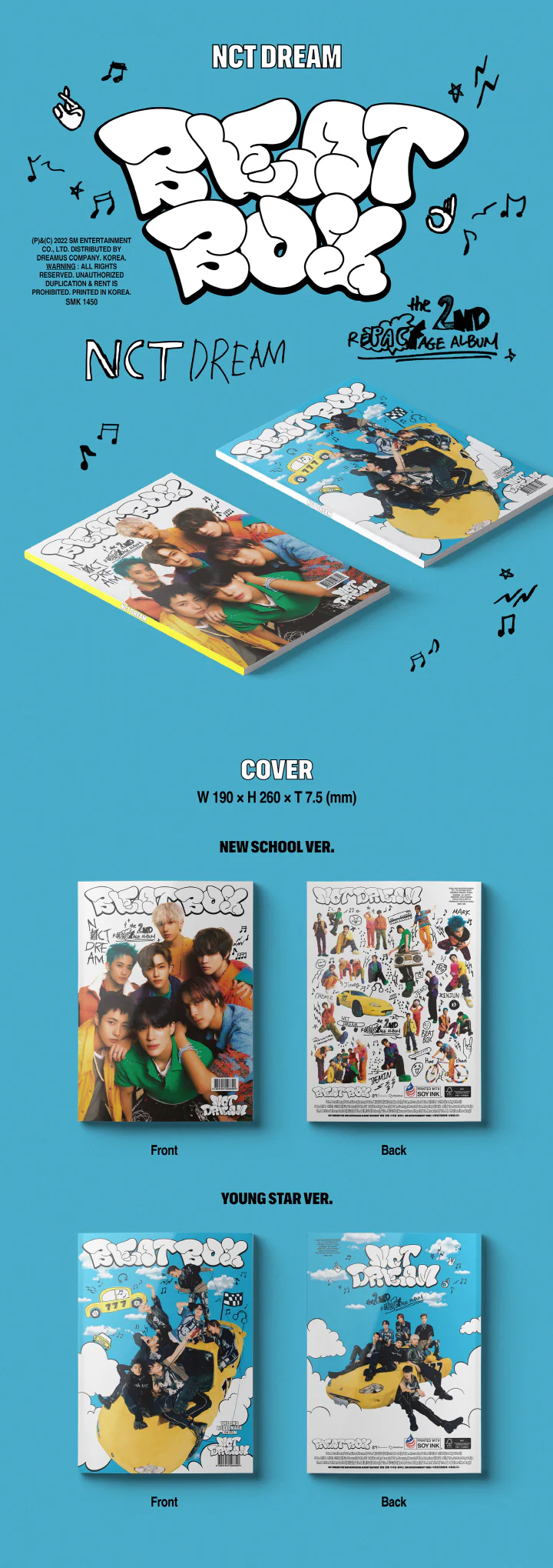 NCT DREAM - Beatbox [Photobook 2 ver. SET ] 2Album+Free Gift - Image 2
