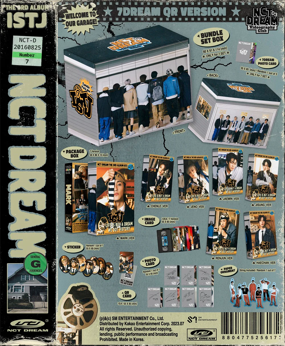 NCT DREAM - Vol.3 ISTJ 7DREAM QR Ver. Smart Album+Extra Photocards Set - Image 2