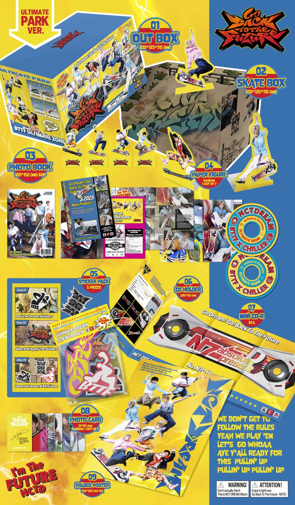 Nct Dream - Vol.5 Go Back To The Future Ultimate Park version CD - Image 2