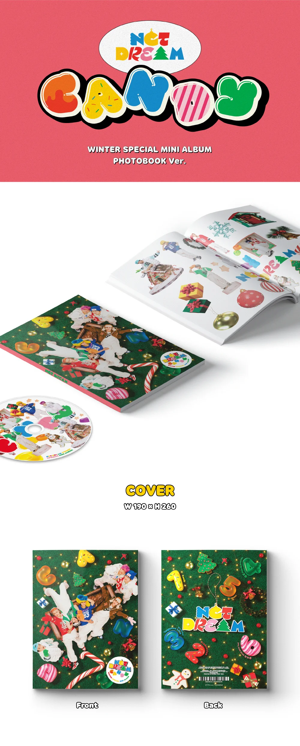 NCT DREAM - Winter Special Mini Album Candy [Photobook ver.] CD - Image 2