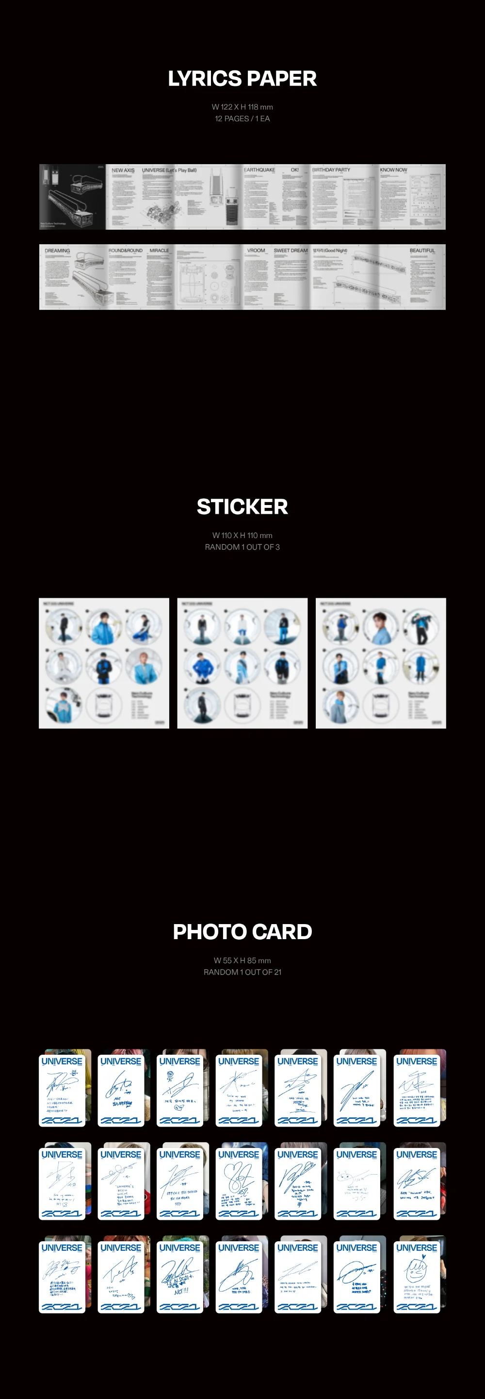 NCT - Universe [Jewel Case ver.] (Vol.3) Album+Extra Photocards Set - Image 6