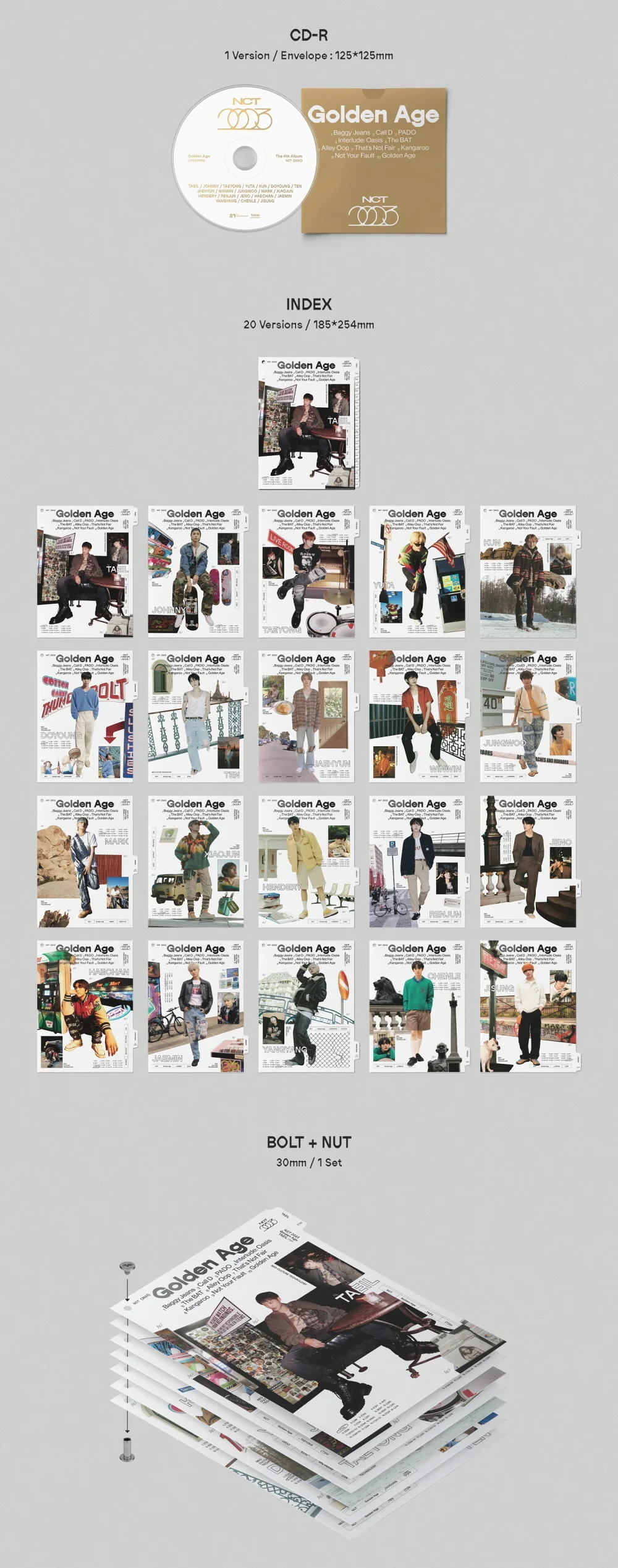 NCT - Golden Age [Collecting Random ver.] Album+Free Gift - Image 3