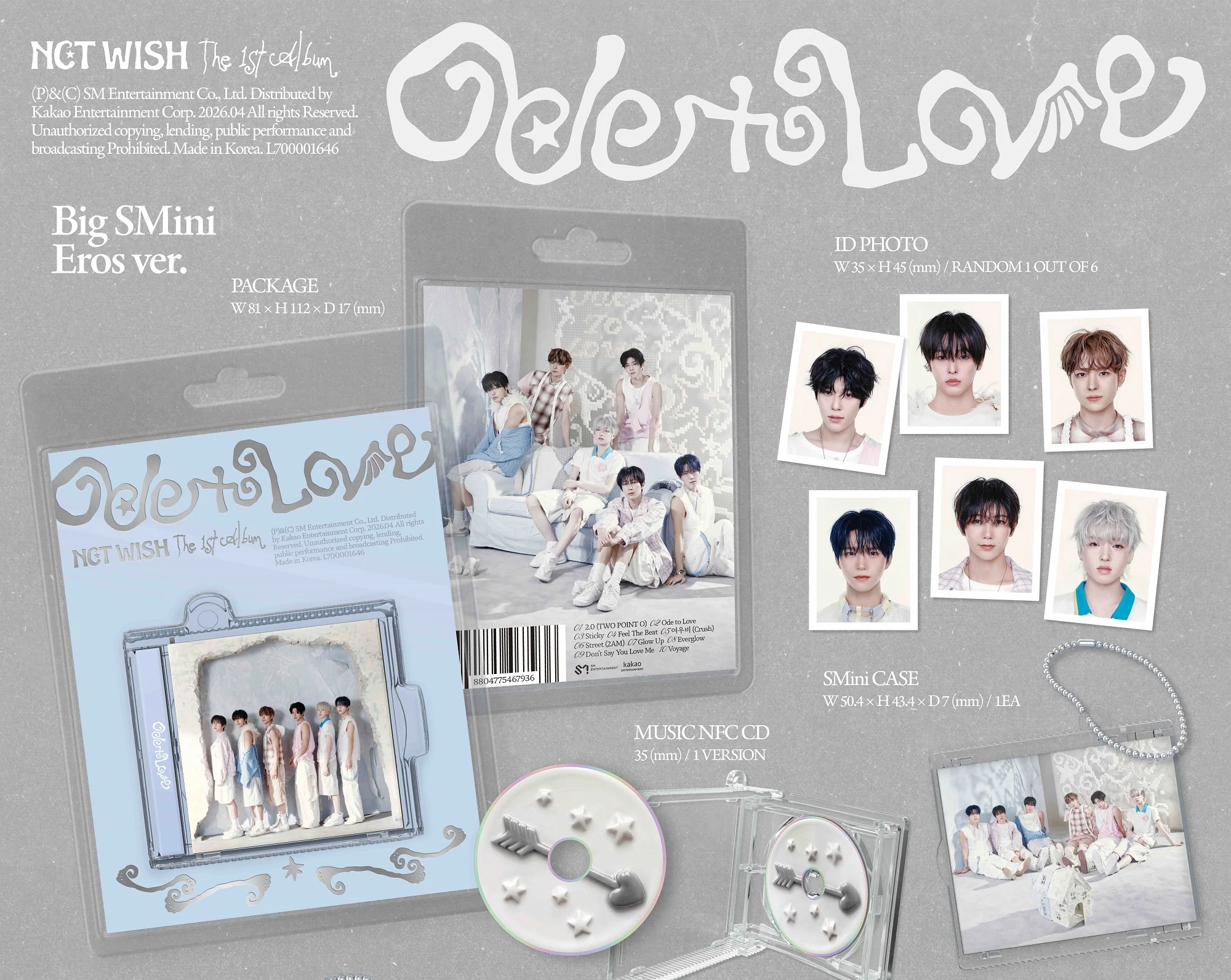 NCT Wish - Vol.1 Ode to Love Big SMini version Smart Album - Image 2