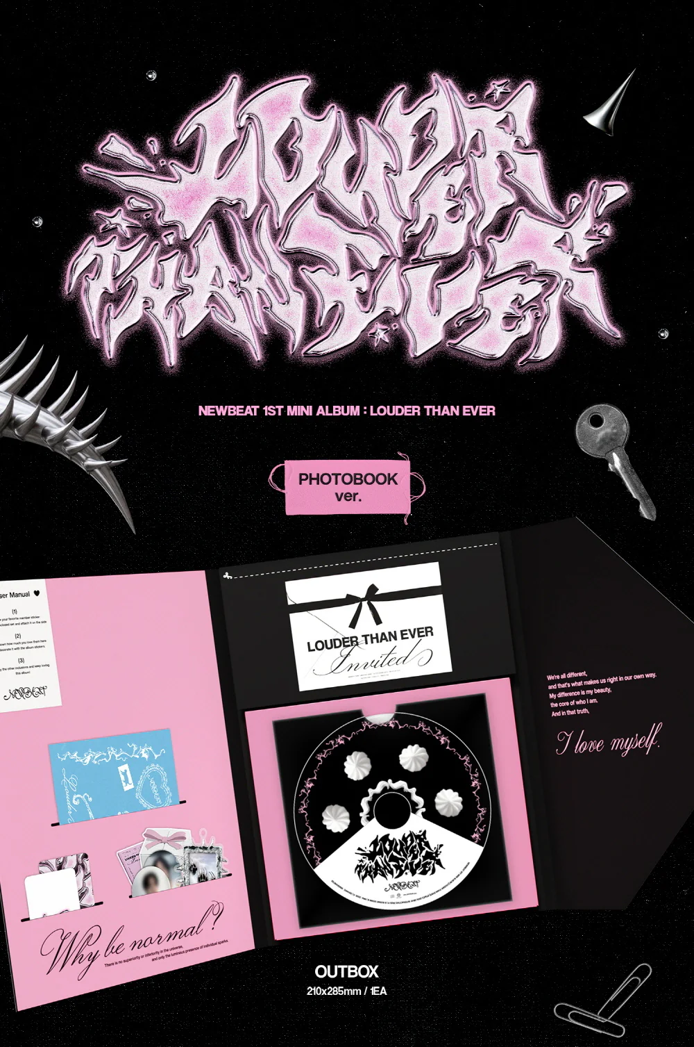 Newbeat - 1st Mini Album Louder Than Ever Photobook version CD - Image 2