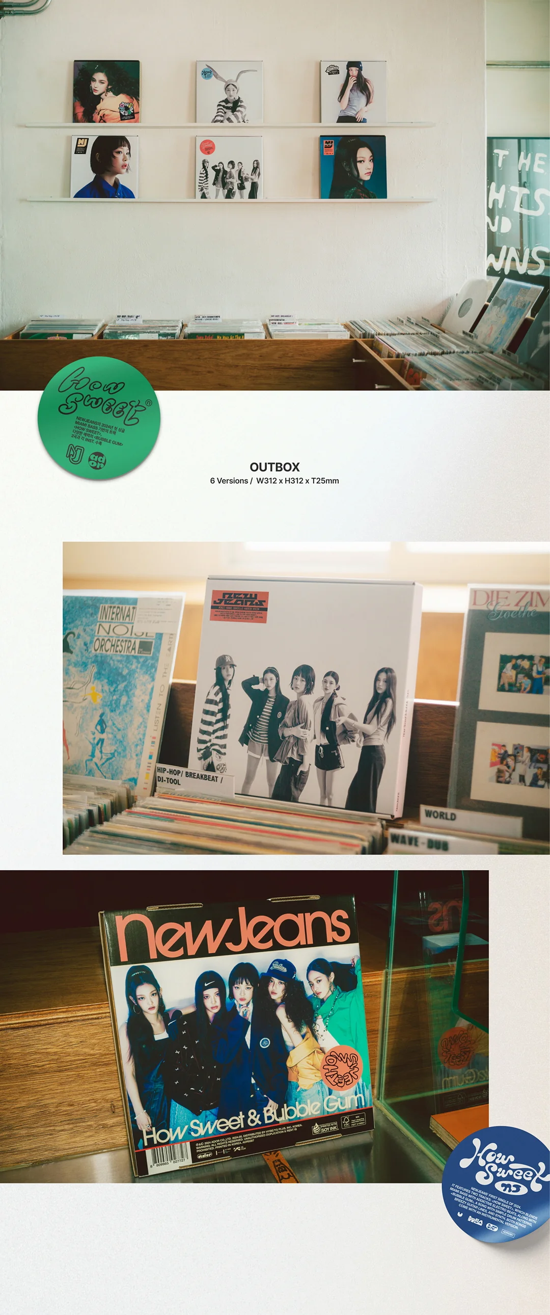 NewJeans - Double Single How Sweet Standard version CD - Image 3