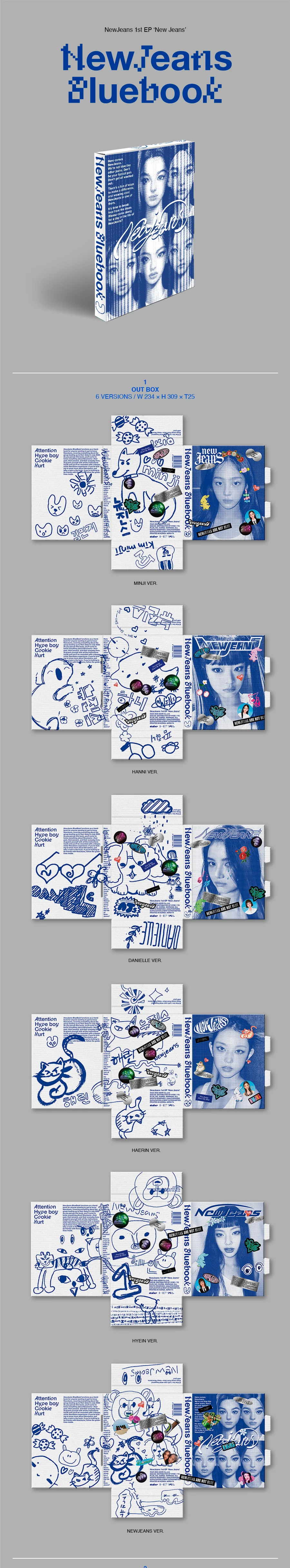 NewJeans - NewJeans 1st EP 'New Jeans' [Bluebook ver] CD - Image 2