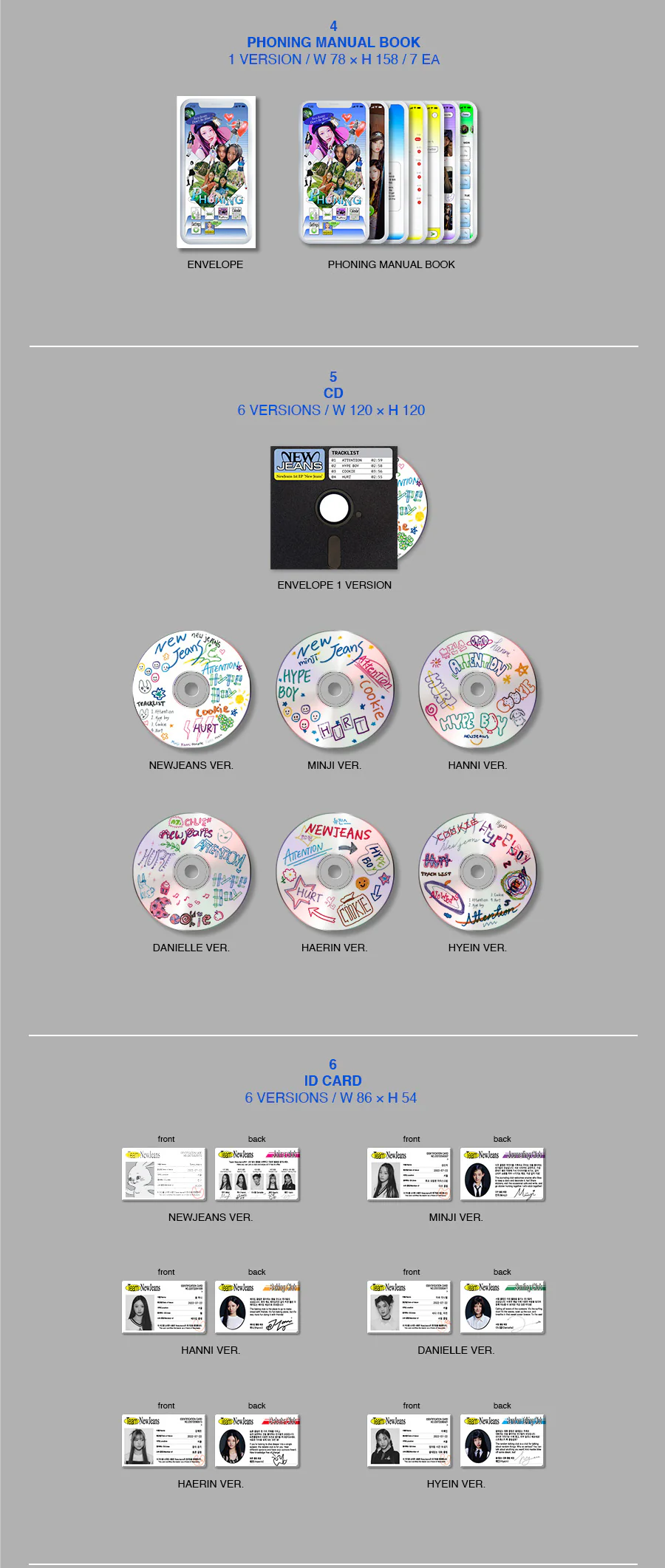 NewJeans - NewJeans 1st EP 'New Jeans' [Bluebook ver] CD - Image 5