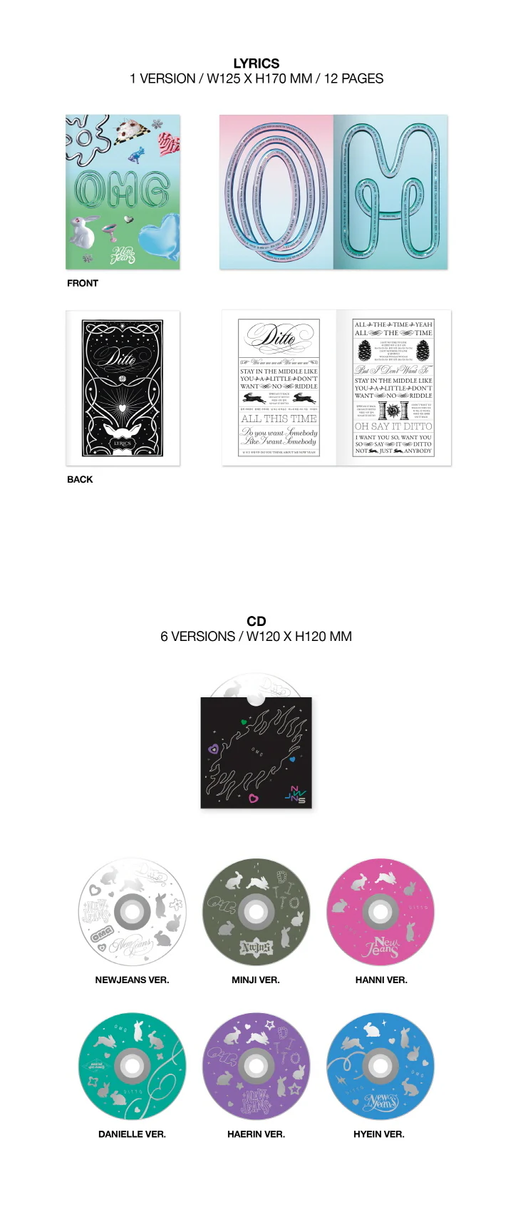 NewJeans - OMG [Message Card ver.] 1st Single Album+Free Gift - Image 5