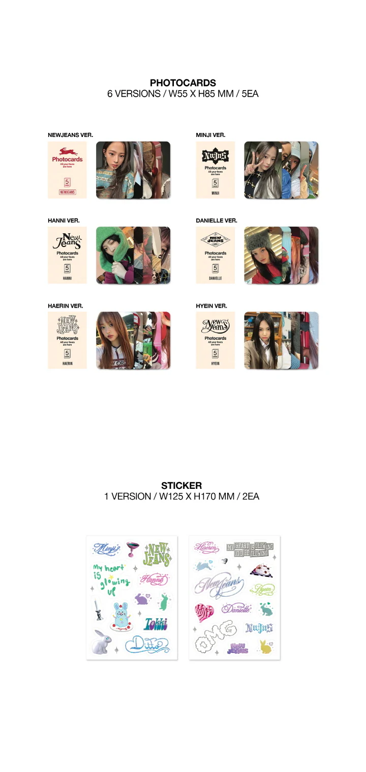 NewJeans - OMG [Message Card ver.] 1st Single Album+Free Gift - Image 6