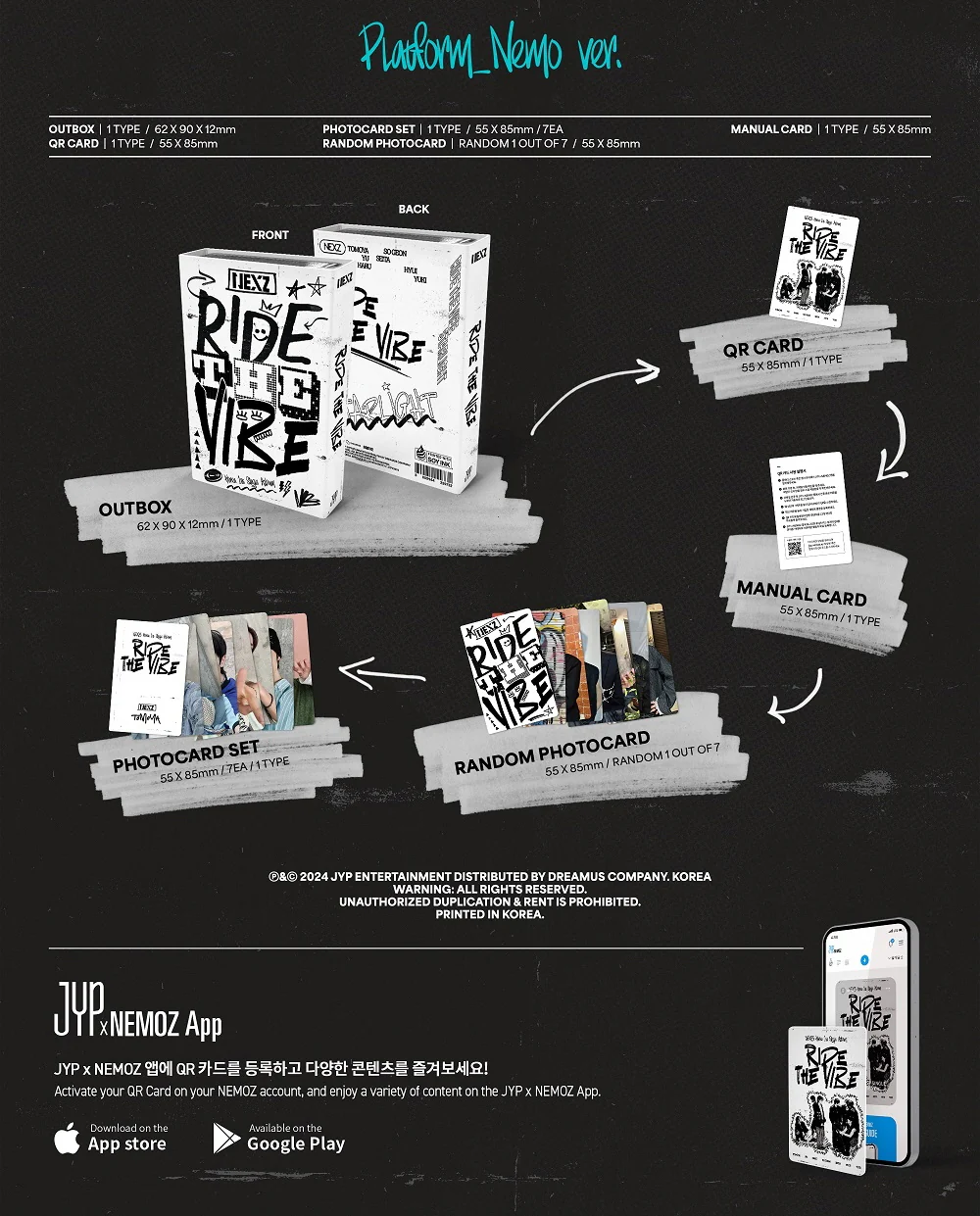 NEXZ - 1st Single Album Ride the Vibe Platform Nemo version - Image 2