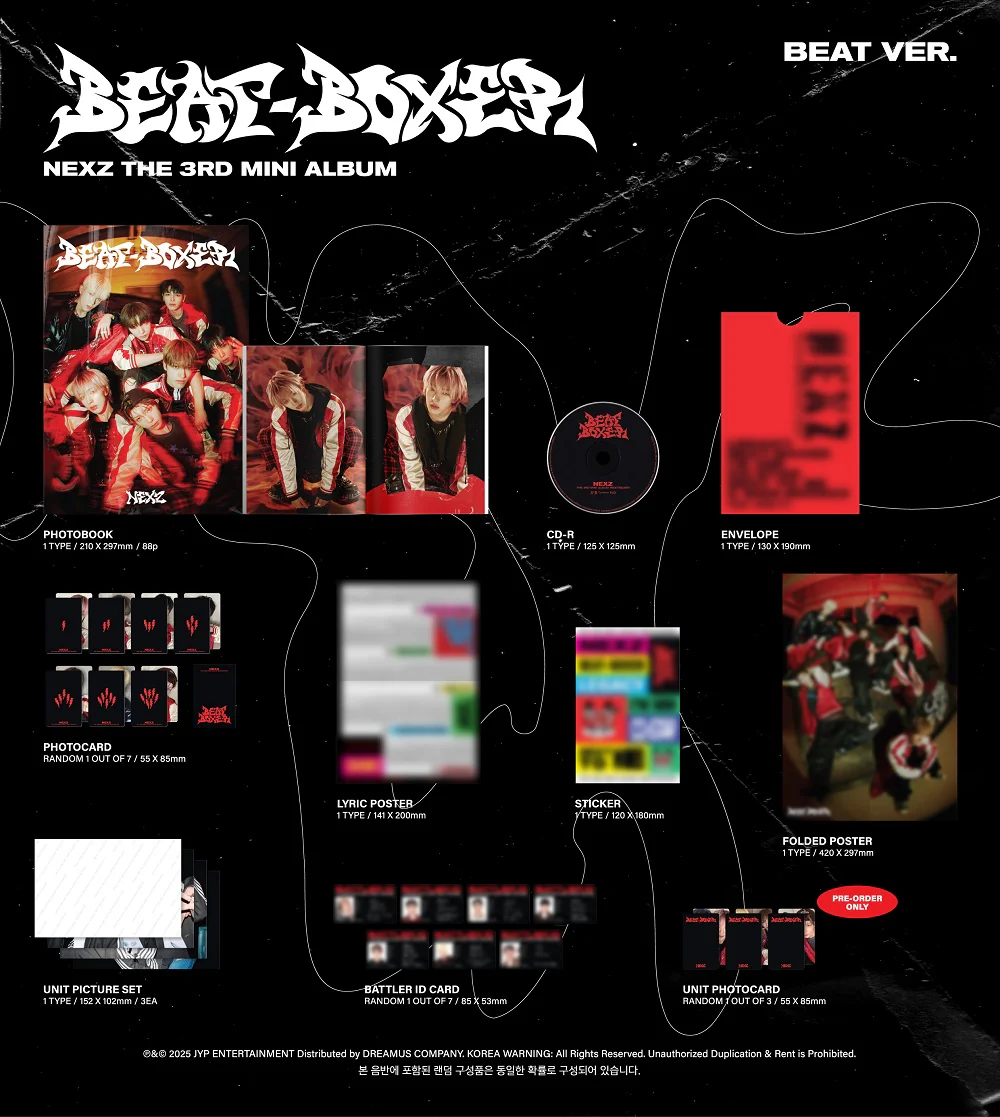 NEXZ - Beat-Boxer 3rd Mini Album+Pre-Order Gift - Image 2