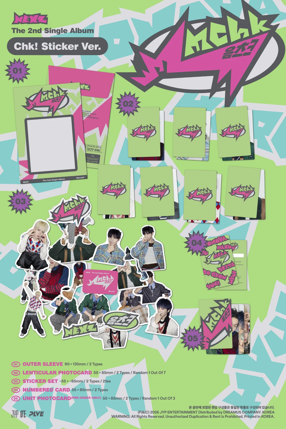 NEXZ - Mmchk [Sticker ver.] 2nd Single Album+Pre-Order Gift - Image 3