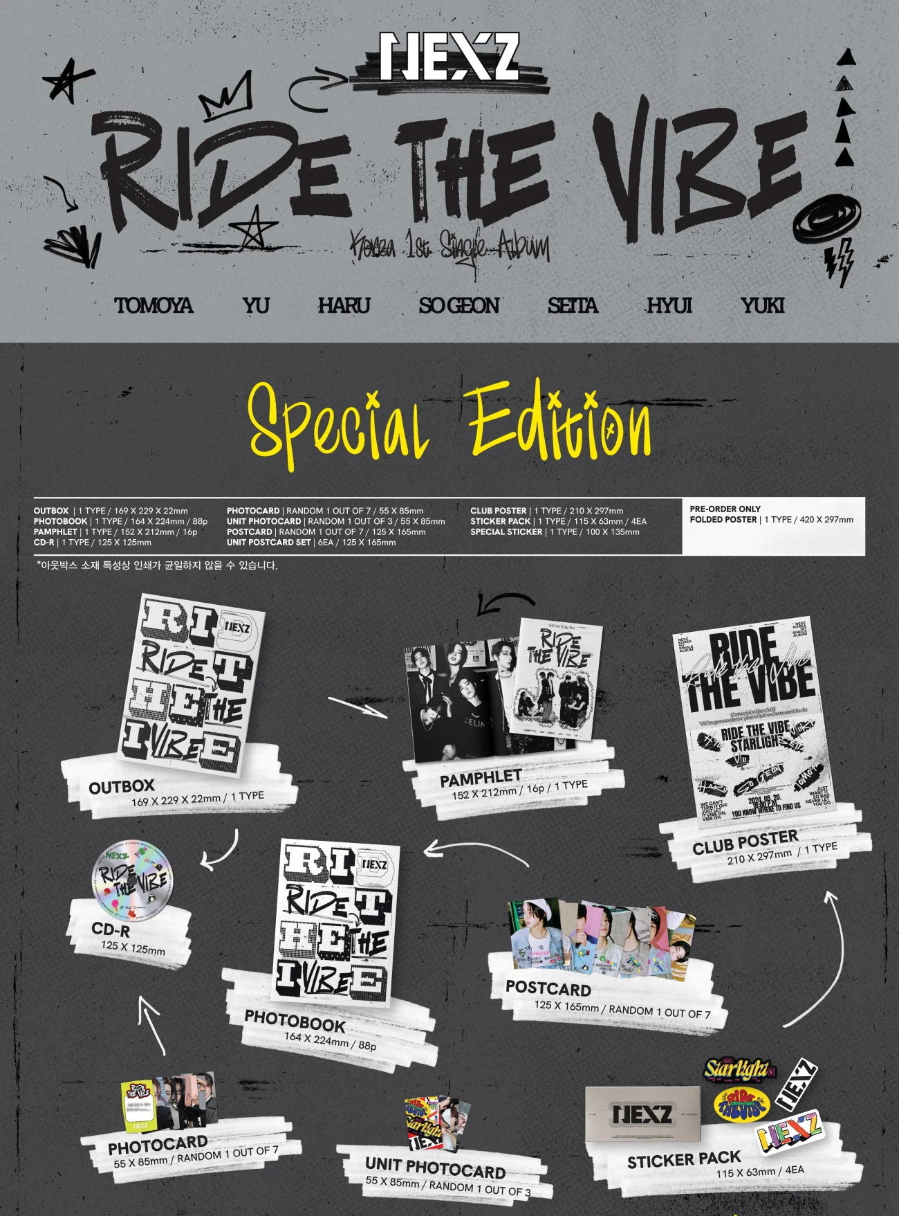NEXZ - Ride the Vibe [Special Edition] Album+Pre-Order Gift - Image 2