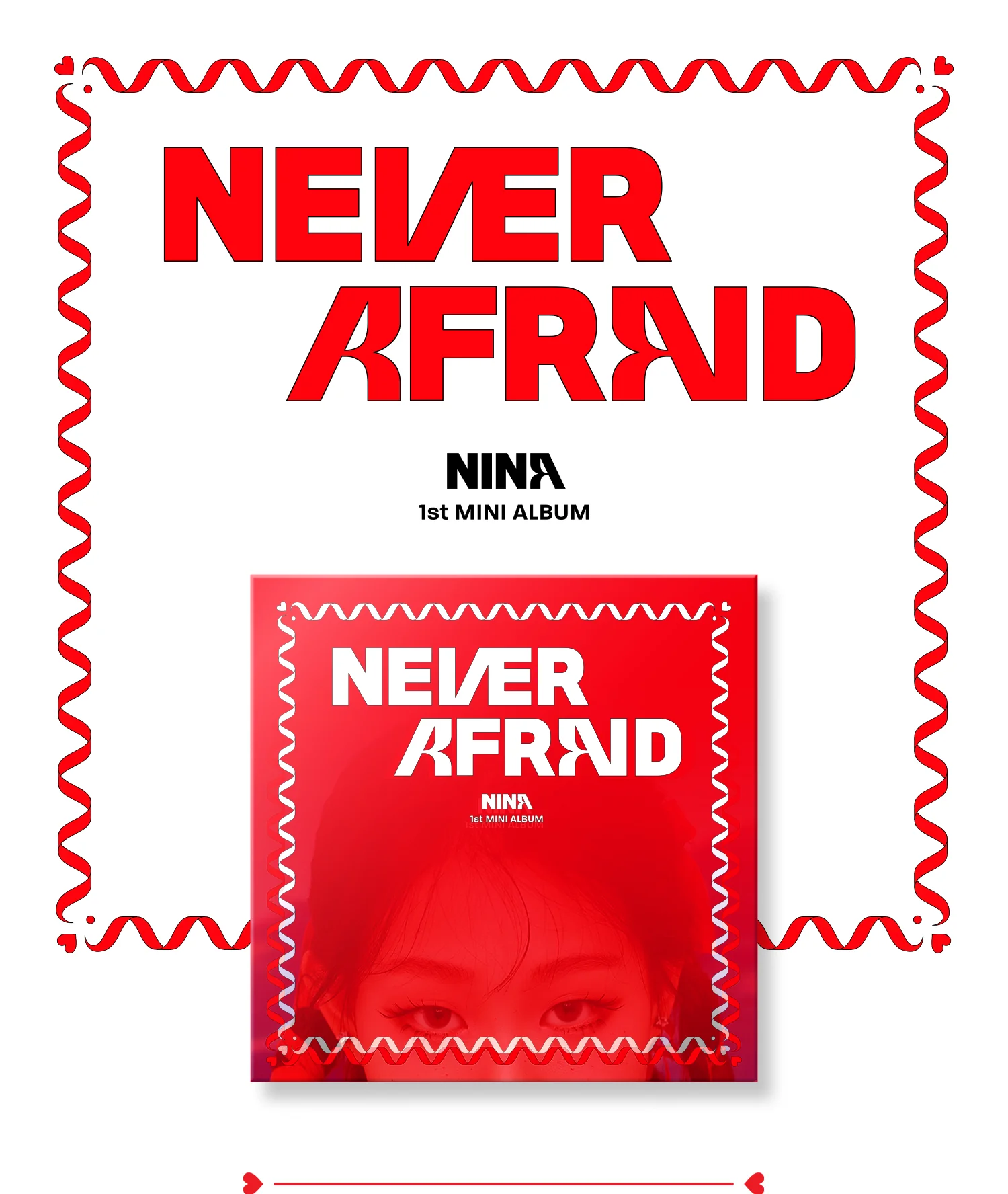 Nina - 1st Mini Album Never Afraid CD - Image 3