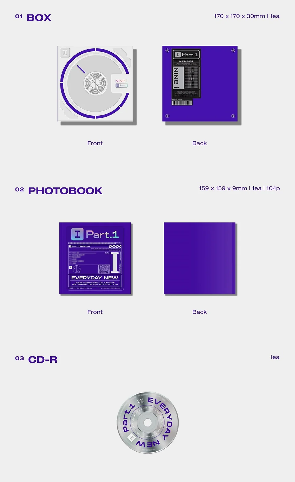 NINE.i NINEI - 2nd Mini Album I Part.1 - Image 3