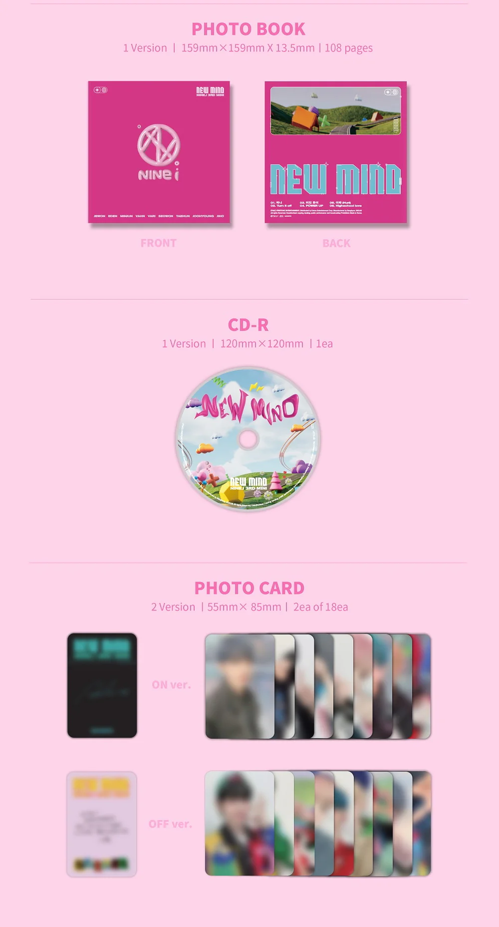 NINE.i NINEI - 3rd Mini Album NEW MIND - Image 3