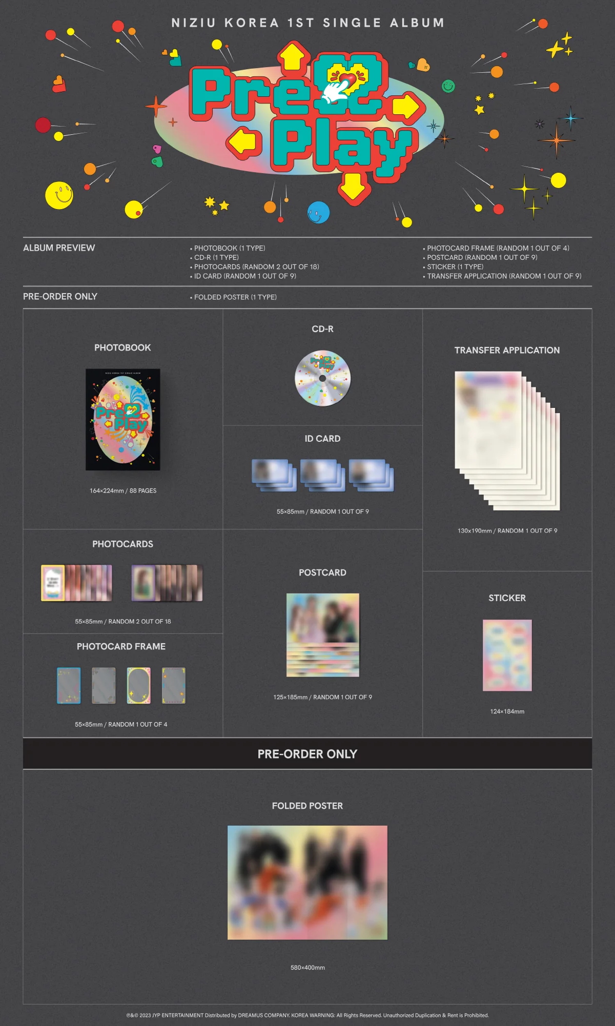NiziU - 1st Single Press Play [Limited ver.] Album+Pre-Order Benefit - Image 2