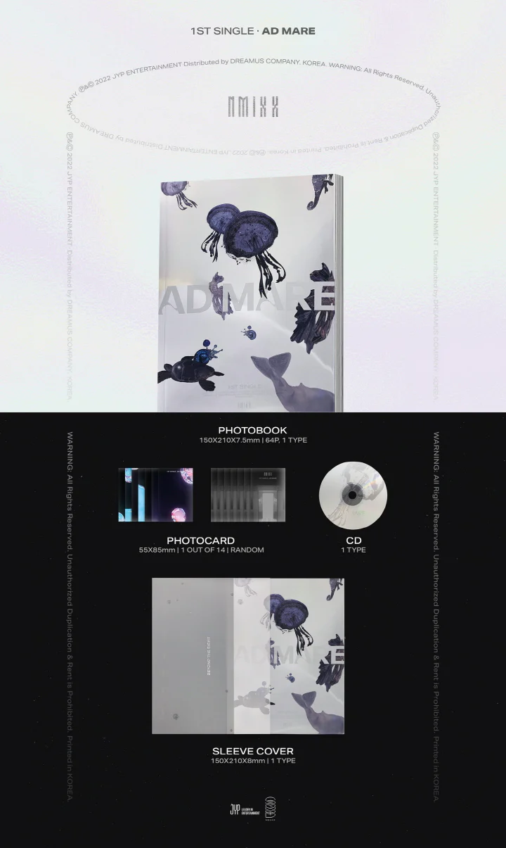 NMIXX - AD MARE [Light Ver.] Album+Extra Photocards Set - Image 2