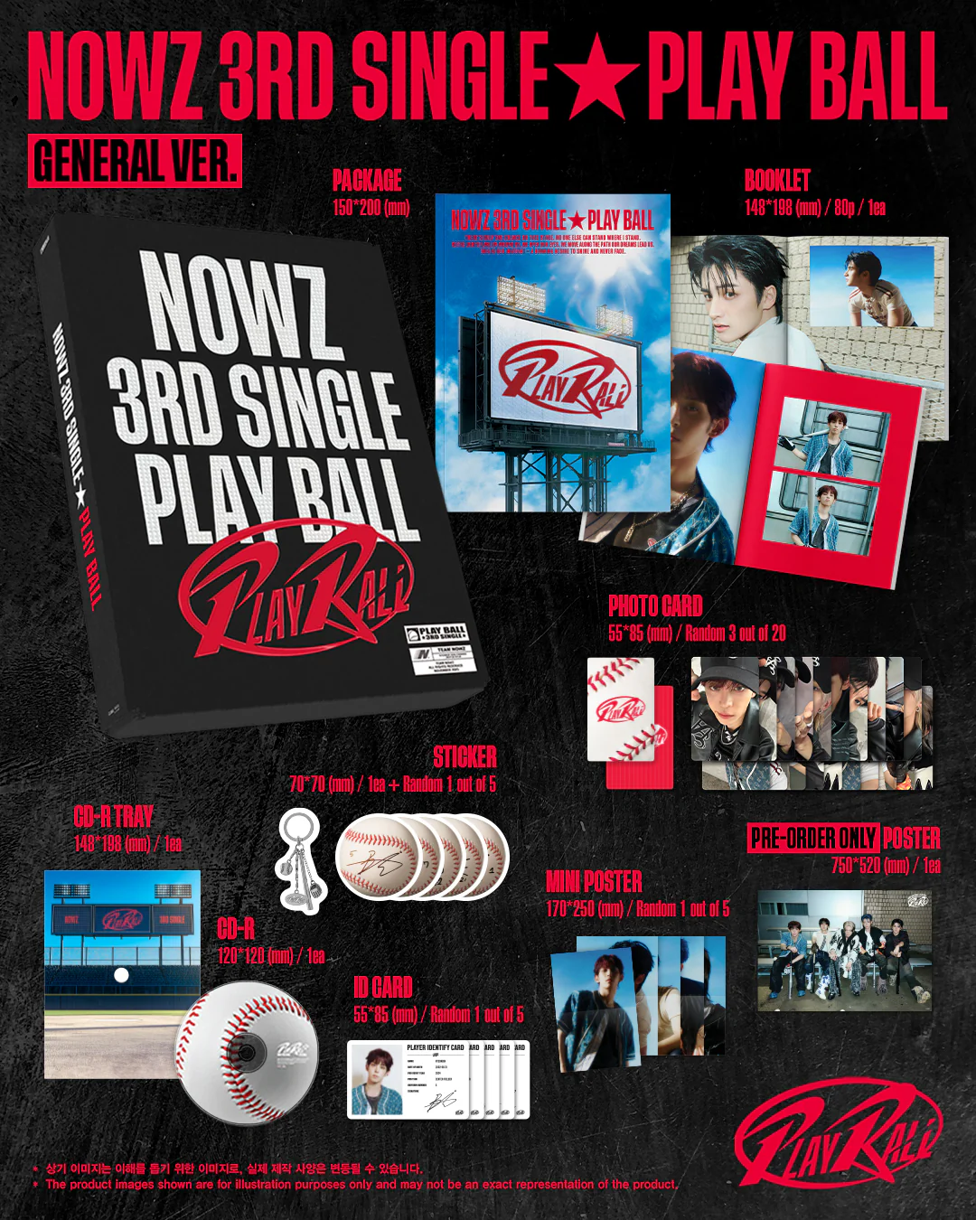 Nowz - 3rd Single Album Play Ball General version CD - Image 3