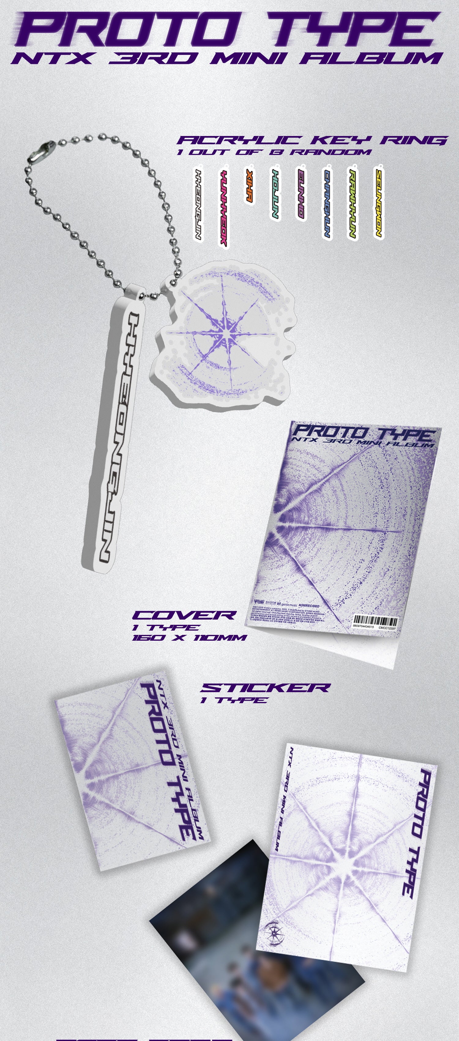 Ntx - 3rd Mini Album Proto Type Name Keyring version - Image 3