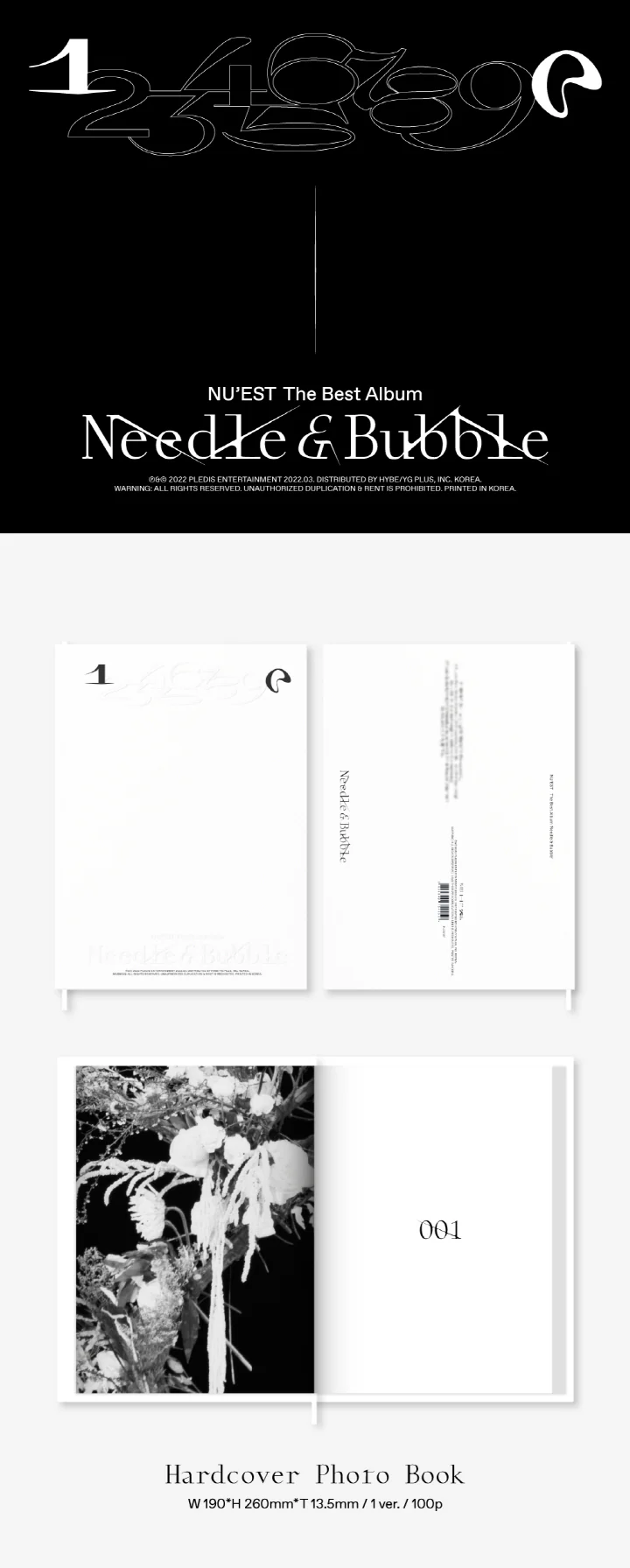 NU'EST - NU'EST The Best Album [Needle & Bubble] Album+Extra Photocards Set - Image 2